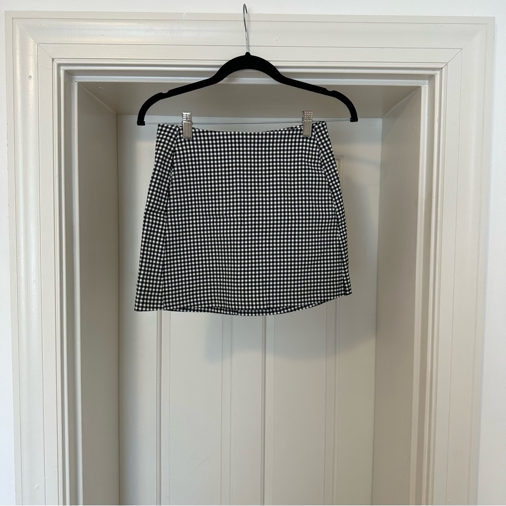 Urban Outfitters, XS Mini Skirt, Checkered Black & White